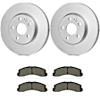 KIT-BS42624-137 2-Wheel Set Front Brake Disc and Pad Kit, 349.9 mm, Includes (2) Brake Disc and (1) Brake Pad Set