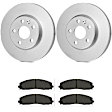 KIT-BS42624-138 2-Wheel Set Rear Brake Disc and Pad Kit, 363 mm, Includes (2) Brake Disc and (1) Brake Pad Set