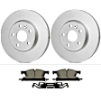 KIT-BS42624-148 2-Wheel Set Front Brake Disc and Pad Kit, 350 mm, Includes (2) Brake Disc and (1) Brake Pad Set