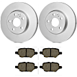KIT-BS42624-151 2-Wheel Set Rear Brake Disc and Pad Kit, 267.9 mm, Includes (2) Brake Disc and (1) Brake Pad Set