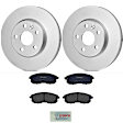 KIT-BS42624-158 2-Wheel Set Front Brake Disc and Pad Kit, 295.9 mm, Includes (2) Brake Disc and (1) Brake Pad Set