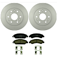 KIT-BS42624-160 2-Wheel Set Front Brake Disc and Pad Kit, 330 mm, Includes (2) Brake Disc and (1) Brake Pad Set