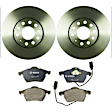 KIT-BS42624-165 2-Wheel Set Front Brake Disc and Pad Kit, 288 mm, Includes (2) Brake Disc and (1) Brake Pad Set