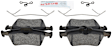 KIT-BS42624-168 2-Wheel Set Rear Brake Disc and Pad Kit, 265 mm, Includes (2) Brake Disc and (1) Brake Pad Set