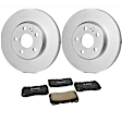 2009 Honda Pilot - 2-Wheel Set Front Brake Disc and Pad Kit, 329.8 mm, 3.5L 6Cyl,  Includes (2) Disc and (1) Pad Set