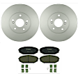 KIT-BS42624-183 2-Wheel Set Front Brake Disc and Pad Kit, 300 mm, Includes (2) Brake Disc and (1) Brake Pad Set