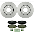 KIT-BS42624-184 2-Wheel Set Front Brake Disc and Pad Kit, 281 mm, Includes (2) Brake Disc and (1) Brake Pad Set
