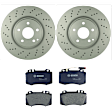 KIT-BS42624-185 2-Wheel Set Front Brake Disc and Pad Kit, 329.7 mm, Includes (2) Brake Disc and (1) Brake Pad Set