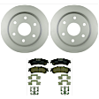KIT-BS42624-191 2-Wheel Set Rear Brake Disc and Pad Kit, 325 mm, Includes (2) Brake Disc and (1) Brake Pad Set