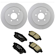 KIT-BS42624-195 2-Wheel Set Rear Brake Disc and Pad Kit, 302.2 mm, Includes (2) Brake Disc and (1) Brake Pad Set
