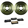 KIT-BS42624-200 2-Wheel Set Rear Brake Disc and Pad Kit, 300 mm, Includes (2) Brake Disc and (1) Brake Pad Set