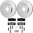KIT-BS42624-201 2-Wheel Set Front Brake Disc and Pad Kit, 296 mm, Includes (2) Brake Disc and (1) Brake Pad Set