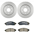 KIT-BS42624-215 2-Wheel Set Front Brake Disc and Pad Kit, 295.6 mm, Includes (2) Brake Disc and (1) Brake Pad Set