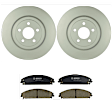 KIT-BS42624-221 2-Wheel Set Front Brake Disc and Pad Kit, 345 mm, Includes (2) Brake Disc and (1) Brake Pad Set
