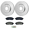 KIT-BS42624-222 2-Wheel Set Front Brake Disc and Pad Kit, 330 mm, Includes (2) Brake Disc and (1) Brake Pad Set