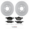 KIT-BS42624-233 2-Wheel Set Front Brake Disc and Pad Kit, 278.1 mm, Includes (2) Brake Disc and (1) Brake Pad Set
