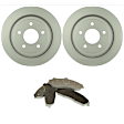 KIT-BS42624-239 2-Wheel Set Rear Brake Disc and Pad Kit, 295 mm, Includes (2) Brake Disc and (1) Brake Pad Set