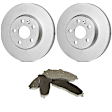 KIT-BS42624-242 2-Wheel Set Rear Brake Disc and Pad Kit, 325.8 mm, Includes (2) Brake Disc and (1) Brake Pad Set