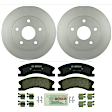 KIT-BS42624-249 2-Wheel Set Front Brake Disc and Pad Kit, 304.7 mm, Includes (2) Brake Disc and (1) Brake Pad Set