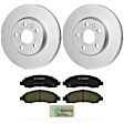 KIT-BS42624-252 2-Wheel Set Front Brake Disc and Pad Kit, 280 mm, Includes (2) Brake Disc and (1) Brake Pad Set
