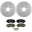 KIT-BS42624-264 2-Wheel Set Front Brake Disc and Pad Kit, 288.1 mm, Includes (2) Brake Disc and (1) Brake Pad Set