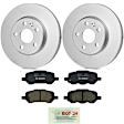 KIT-BS42624-282 2-Wheel Set Rear Brake Disc and Pad Kit, 297.8 mm, Includes (2) Brake Disc and (1) Brake Pad Set