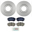 KIT-BS42624-291 2-Wheel Set Front Brake Disc and Pad Kit, 253.7 mm RWD, Includes (2) Brake Disc and (1) Brake Pad Set