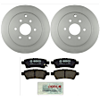 KIT-BS42624-293 2-Wheel Set Rear Brake Disc and Pad Kit, 307.6 mm, Includes (2) Brake Disc and (1) Brake Pad Set