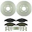 KIT-BS42624-304 2-Wheel Set Front Brake Disc and Pad Kit, 276 mm, Includes (2) Brake Disc and (1) Brake Pad Set