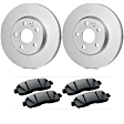KIT-BS42624-318 2-Wheel Set Front Brake Disc and Pad Kit, 349.7 mm, Includes (2) Brake Disc and (1) Brake Pad Set