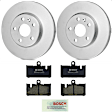 KIT-BS42624-334 2-Wheel Set Rear Brake Disc and Pad Kit, 310 mm, Includes (2) Brake Disc and (1) Brake Pad Set