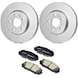 KIT-BS42624-335 2-Wheel Set Front Brake Disc and Pad Kit, 255 mm, Includes (2) Brake Disc and (1) Brake Pad Set