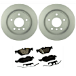 KIT-BS42624-350 2-Wheel Set Rear Brake Disc and Pad Kit, 300 mm RWD, Includes (2) Brake Disc and (1) Brake Pad Set