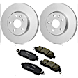 KIT-BS42624-363 2-Wheel Set Front Brake Disc and Pad Kit, 296 mm, Includes (2) Brake Disc and (1) Brake Pad Set
