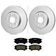 KIT-BS42624-376 2-Wheel Set Front Brake Disc and Pad Kit, 321 mm, Includes (2) Brake Disc and (1) Brake Pad Set