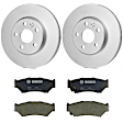 KIT-BS42624-385 2-Wheel Set Front Brake Disc and Pad Kit, 286.7 mm, Includes (2) Brake Disc and (1) Brake Pad Set
