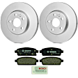 KIT-BS42624-394 2-Wheel Set Rear Brake Disc and Pad Kit, 267.9 mm, Includes (2) Brake Disc and (1) Brake Pad Set