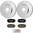 KIT-BS42624-422 2-Wheel Set Rear Brake Disc and Pad Kit, 279.7 mm, Includes (2) Brake Disc and (1) Brake Pad Set