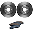 KIT-BS42624-435 2-Wheel Set Brake Disc and Pad Kit, 348 mm, Includes (2) Brake Disc and (1) Brake Pad Set
