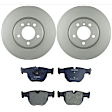 KIT-BS42624-448 2-Wheel Set Front Brake Disc and Pad Kit, 344 mm, Includes (2) Brake Disc and (1) Brake Pad Set