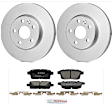 KIT-BS42624-461 2-Wheel Set Rear Brake Disc and Pad Kit, 301.8 mm, Includes (2) Brake Disc and (1) Brake Pad Set