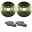 KIT-BS42624-476 2-Wheel Set Rear Brake Disc and Pad Kit, 300 mm, Includes (2) Brake Disc and (1) Brake Pad Set