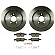 KIT-BS42624-493 2-Wheel Set Rear Brake Disc and Pad Kit, 330 mm, Includes (2) Brake Disc and (1) Brake Pad Set