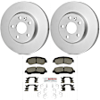 KIT-BS42624-506 2-Wheel Set Front Brake Disc and Pad Kit, 296 mm, Includes (2) Brake Disc and (1) Brake Pad Set