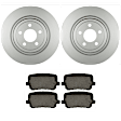 KIT-BS42624-511 2-Wheel Set Brake Disc and Pad Kit, 350 mm, Includes (2) Brake Disc and (1) Brake Pad Set