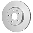 2011 Toyota Prius - 2-Wheel Set Rear Brake Disc and Pad Kit, 259 mm, 1.8L 4Cyl, Includes (2) Disc and (1) Pad Set