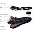 2011 Toyota Prius - 2-Wheel Set Rear Brake Disc and Pad Kit, 259 mm, 1.8L 4Cyl, Includes (2) Disc and (1) Pad Set