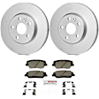 KIT-BS42624-521 2-Wheel Set Front Brake Disc and Pad Kit, 320 mm, Includes (2) Brake Disc and (1) Brake Pad Set