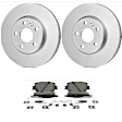 KIT-BS42624-523 2-Wheel Set Front Brake Disc and Pad Kit, 296 mm, Includes (2) Brake Disc and (1) Brake Pad Set