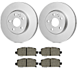 KIT-BS42624-549 2-Wheel Set Rear Brake Disc and Pad Kit, 282 mm, Includes (2) Brake Disc and (1) Brake Pad Set